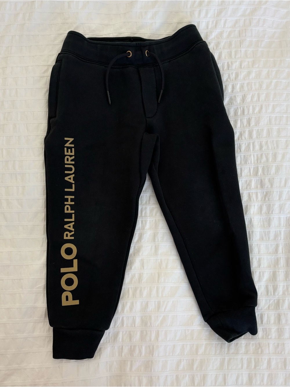 Polo by Ralph Lauren Toddler Black Gold Logo Jogger Sweatpants